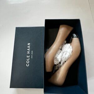 Cole Haan Grand OS Beige/Black Wedges - Size 8B